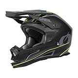 O'NEAL Drop DH Helmet I Mountainbike Helm | MTB Downhill | Leichter Fahrradhelm Damen & Herren mit guter Belüftung| Schwarz Gelb | Größe L