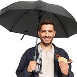 Cupbrella Regenschirm – Robustes Fiberglas-Gestell mit Getränkehalter | Sturmfest, automatisch öffnend, 105cm Spannweite | Wasserabweisendes, schnelltrocknendes Material, für Wind & Wetter