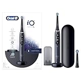 Oral-B iO 7N Elektrische Zahnbürste, Schwarz, Bluetooth, 2 Aufsteckbürsten, 1 Reiseetui