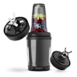 PROMiXX MiiXR X7 Smoothie Blender - mit Performance Nutrition Protein Mixer X-Blade - Hocheffizient 700W - 7-teiliges Set - Schwarz