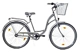 T&Y Trade 26 Zoll Kinder Mädchen City Fahrrad Mädchenfahrrad Bike Rad Nexus Nabenschaltung STVO Beleuchtung Rücktritt Reflex Weiß Weiss 3 Gang