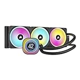 CORSAIR iCUE LINK H150i LCD-Flüssig-CPU-Kühler - 360mm AIO - QX120 RGB-Lüfter - 2,1" IPS-LCD-Bildschirm - Passend Für Intel LGA 1700, AMD AM5 - iCUE LINK System Hub im Lieferumfang Enthalten - Schwarz