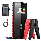 VANTRUE JS1 Starthilfe Powerbank Auto 3000A Spitzenstrom 20000mAh KFZ Jump Starter, HD Anzeige und Notfall LEDs, 12v Batterie Booster Notstarter für 7.5L Benzin 6L Diesel, mit PD 65W Schnellladung