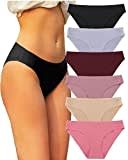 FINETOO 6er Pack Damen Seamless Slips Nahtlo Hipster Unsichtbare Unterhosen Sexy Unterwäsche Bequem Dessous Frauen Panties Bikini Mehrpack XS-XL