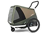 Croozer Unisex – Erwachsene Dog MikkeMoss Green Hundeanhänger, Grün, Einheitsgröße für alle