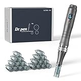 Dr. Pen Ultima M8 Microneedling Stift: Dr. Pen Drahtlose Microneedling Maschine mit 20 Aufsätzen