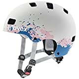 uvex kid 3 cc - robuster Fahrradhelm für Kinder- individuelle Größenanpassung - optimierte Belüftung - grey - grapefruit matt - 51-55 cm