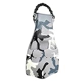 SCUBAPRO Jet Tauchflosse mit Riemen Ferse mit Feder (Camouflage, Weiß, XL)