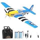 VOLANTEXRC 4CH RC Flugzeug P51D Mustang, 2,4Ghz 4-Kanal Ferngesteuertes Flugzeug RTF Aerobatics Flugzeug Spielzeug für Anfänger, Kinder und Erwachsene (Neu)