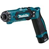 Makita DF012DSE Akku-Knickschrauber (7,2 V, Akkus/Ladegerät im Transportkoffer, 30 W, 7,2 V) schwarz/blau