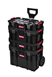 XL Werkzeugtrolley, Werkstattkoffer Set, Werkstattwagen Set ausQ-Brick Serie mit viel Zubehör! B x T x H in cm: 53 x 38 x 98 cm ! Der Mobile Alleskönner - Privat & Gewerbe