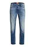 Herren Jack & Jones Comfort Fit Jeans Mike ORIGINAL JOS Mid Waist Reg Basic, Farben:Blau, Größe Jeans:34W / 32L