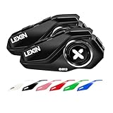 LEXIN G2 2X Motorrad Bluetooth Headset, Helm Kommunikationssystem für 2 bis zu 6 Personen in Reichweite von 1000m, Wasserdicht Freisprecheinrichtung mit FM Radio