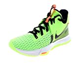 Nike Lebron Witness 5, Unisex-Basketballschuhe Erwachsene, Glow Black Bright Mango, 42 EU