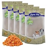 Lyra Pet® 5 kg Hühnerfleischwürfel mit Fisch | Geschmackvoller Kausnack | Leckerli für alle Hunde | Fettarmes Hundefutter | Idealer Belohnungs- und Trainingssnack | Wiederverschließbar