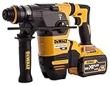 DeWalt DCH333X2-GB SDS+ Hammer ohne QCC mit 2 3-Ah-Akkus und Ladegerät in einer Kit-Box, Gelb/Schwarz, 54 V