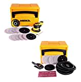 Mirka DEROS 5650CV Exzenterschleifer 125mm/150mm 5,0 Hub Brushless + Schleif Solution Case Set + Roundy Handblock + 40x Schleifscheiben