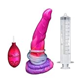 LZMYZ Realistischer Spritz Leucht Dildo mit Saugnapf Silikon Analdildo, Wassersprühfunktion dildos Mit Sperma Spritzfunktion, Männer Anal Plug Animal Dildos, Sex Spielzeug für Frau(Leuchtender Dildo)