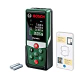 Bosch Laserentfernungsmesser PLR 40 C (Distanz bis 40m präzise messen, Bluetooth-Konnektivität, Messfunktionen)