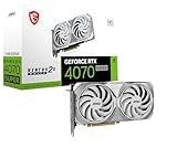 MSI GeForce RTX 4070 SUPER 12G Ventus 2X White OC Grafikkarte - NVIDIA RTX 4070 GPU, 12GB GDDR6X (21Gbits / 192 bit), PCIe 4.0-2X TORX Fan 4.0, HDMI 2.1a, DisplayPort 1.4a