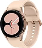 Samsung Galaxy Watch4 BT, Runde Bluetooth Smartwatch, Wear OS, dreh-Bare Lünette, Fit-nessuhr, Fitness-Tracker, 40 mm, Pink Gold (Deutche Version)