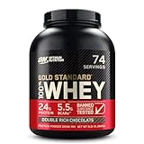 Optimum Nutrition Gold Standard 100% Molkenproteinpulver, Double Rich Chocolate, 73 Portionen