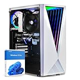 dcl24 Desktop Gaming PC AMD Ryzen 5 5600G, AMD Radeon Grafik Vega - 1000GB SSD, 16GB DDR4, Gaming Computer mit 6x3.9 GHz, Spiele Rechner mit WLAN, Windows 11 Pro [17717]