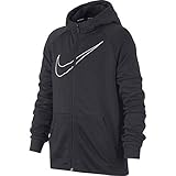 Nike Jungen B Nk Dry Hoodie Fz Emb Jacke,Grau (Anthracite/White), S