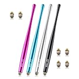 ELZO Tablet Stift 4 Pack Touchscreen Stift Stylus Touch Pen Eingabestifte für alle Handys/Tablets iPhone, iPad, Samsung Galaxy Tab, Surface, Lenovo, Huawei, Xiaomi, Chromebook, Android IOS usw