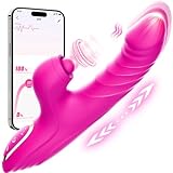 Vibration für Frauen Rabbit Vibrator Stoßfunktion Pulsen Saugen 7x10 Modi, Sex Spielzeug für die Frau Paare Vibratorensets Klitoris Leise, Diloschwanz Massagestab Sex Toys Woman Sexspielzeug Solo