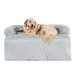 Mora Pets Sofaschutz Hund Hundedecke Sofa Hundebett Couch Plüsch, Sofaschoner für Hunde wasserdicht & antirutsch, Hundekissen für kleine und mittelgroße Hunde, 88 x 88 x 16 cm