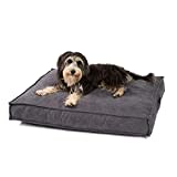 JAMAXX Premium Hundekissen Orthopädisch Weich Memory Foam, Waschbar, Nässeschutz Wasserabweisend - Dicke Füllung Visco Elastisch, Flauschig Samtartiger Stoff, Hundebett PDB1001