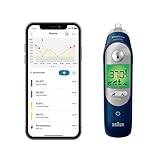 Braun ThermoScan® 7+ connect Ohrthermometer | Kompatibel mit der Braun Family Care™ App | Age Precision® Technologie | Farbcodiertes Digitaldisplay | Baby- und kleinkindfreundlich