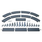 FALLER Auf- & Abfahrt kpl. Modellbausatz mit 123 Einzelteilen R=437,5mm, 30°, 188 x 71mm I Modelleisenbahn Zubehör H0 I Modelleisenbahn H0 Gleisbetten