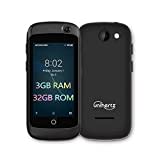 Unihertz Jelly Pro 3GB+32GB, Kleinstes 4G Smartphone der Welt, Android 8.1 Oreo entsperrt Smartphone mit, Schwarz