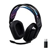 Logitech G535 LIGHTSPEED kabelloses Gaming-Headset – leichter Kopfhörer, Flip-Stummschaltung, Stereo, kompatibel mit PC, PS4, PS5, wiederaufladbar über USB – Schwarz