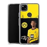 DeinDesign Handyhülle kompatibel mit Google Pixel 4a Bumper Case Schutzhülle Borussia Dortmund Sebastian Haller BVB