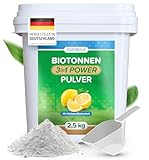 Biotonnenpulver gegen Maden und Geruch 2,5kg [Vorteilspack - effektives Mittel gegen Maden in der Mülltonne, verhindert Schimmel und Feuchtigkeit, biologisch abbaubar für kompostierbare Abfälle