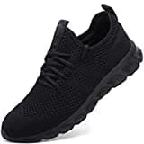 Damyuan Herren Laufschuhe Turnschuhe Sportschuhe Running Sneaker Freizeit Straßenlaufschuhe Fashion Leichtgewichts Atmungsaktiv Walkingschuhe Outdoor Fitness Jogging Sportsschuhe Schwarz 45 EU