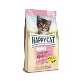 Happy Cat 70406 – Happy Cat Minkas Kitten Care Geflügel – Trockenfutter für Katzenwelpen 5 Wochen bis 6 Monate – 10 kg Inhalt