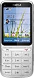 Nokia C3-01 Touch and Type Handy (6,1 cm (2,4 Zoll) Touchscreen, 5 Megapixel Kamera) silber