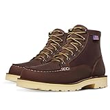 Danner Bull Run Moc Toe Arbeitsstiefel für Herren, 15,2 cm, Obermaterial aus geöltem Vollnarbenleder mit rutschfester Keil-Laufsohle und 3-Density-Polster-Fußbett, EH-beständig, Braun – Absatz, 44 cm