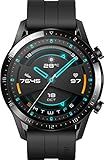 HUAWEI Watch GT 2 Smartwatch (46 mm Full-Color-AMOLED Touchscreen, SpO2-Monitoring, Herzfrequenzmessung, Musik Wiedergabe, 5ATM wasserdicht, GPS) Matte Black, 30 Monate Garantie