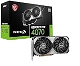 MSI GeForce RTX 4070 Ventus 2X E1 12G OC Grafikkarte - NVIDIA RTX 4070 GPU, 12GB GDDR6X (21Gbits / 192 bit), PCIe 4.0-2X TORX Fan 4.0 - HDMI 2.1a, DisplayPort 1.4a + Indiana Jones