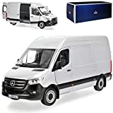 Norev Mercedes-Benz Sprinter CS30 W907 W910 Transporter Kasten Silber 3. Generation Ab 2018 1/18 Modell Auto