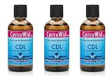 CurcuWid CDL Chlordioxid 3 x 100ml, Chlordioxid Lösung 0,3% - CDs Chlorine Dioxide Solution - Braunglasflasche