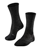 FALKE Damen Wandersocken TK2 Explore Wool W SO Wolle antiblasen dick 1 Paar, Grau (Smog 3150), 37-38