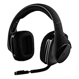 Logitech G533 kabelloses Gaming-Headset, 7.1 Surround Sound, DTS Headphone:X, 40mm Treiber, 2.4 GHz, Noise-Cancelling Mikrofon, Wireless Verbindung, 15-Stunden Akkulaufzeit, PC/Mac - Schwarz