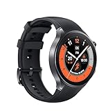 OPPO Watch X Smartwatch, IP68, Akku bis zu 12 Tage, AMOLED 3,6 cm (1,43 Zoll), 100 Sportmodi, IP68, Akku bis zu 12 Tage, Google Apps und Wear OS, Schwarz