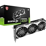 MSI GeForce RTX 4060 Ti Ventus 3X E 8G OC Graphics Card - RTX 4060 Ti GPU, 8GB GDDR6 (18Gbps/128-bit), PCIe 4.0-3 x TORX Fan 4.0 - HDMI 2.1a, DisplayPort 1.4a